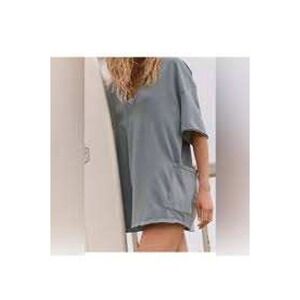 Free People Movement Hot Shot Tee Romper in Pale Blue Size Small